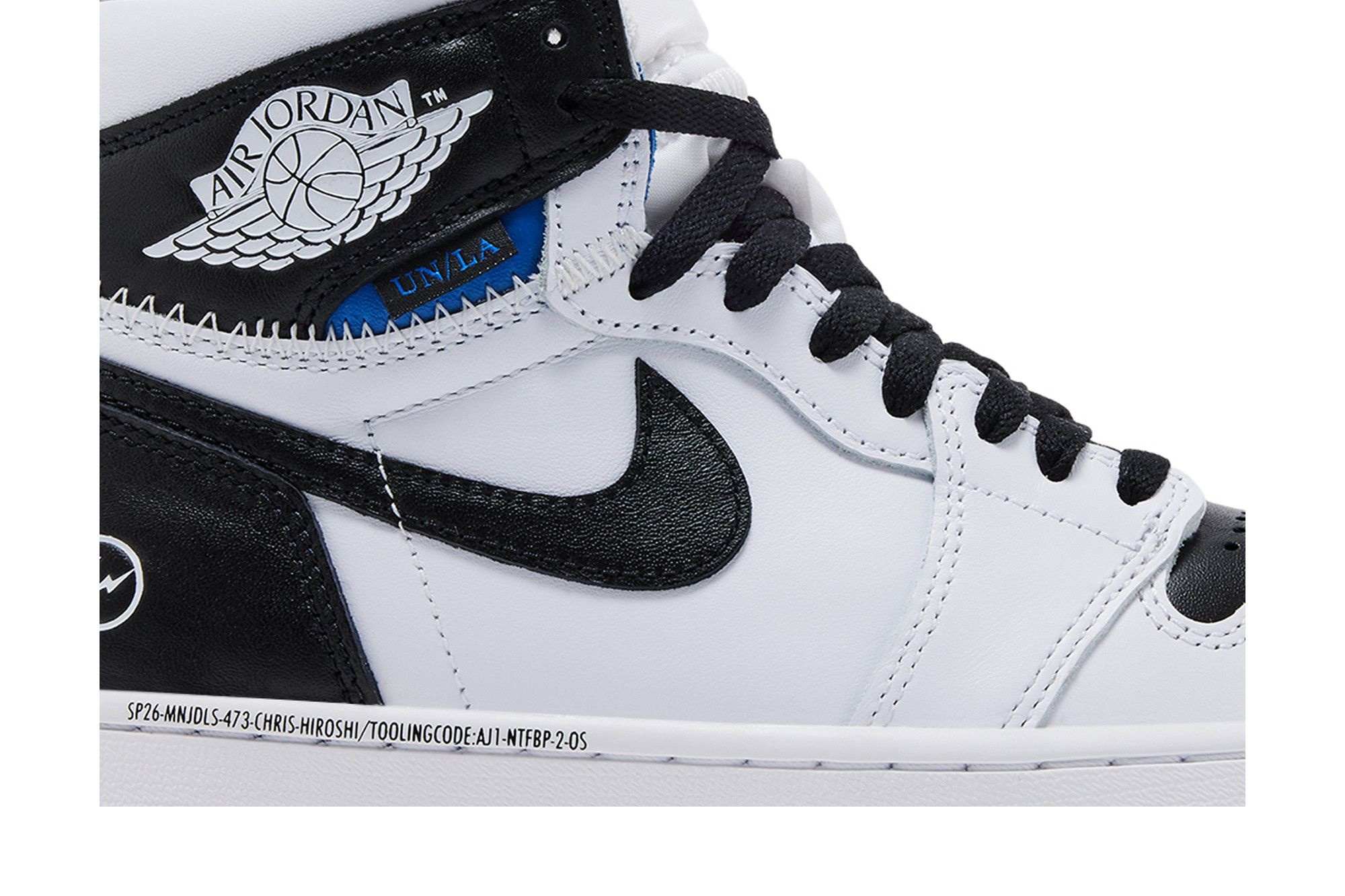 Fragment Design X Union La X Air Jordan 1 Retro High Og Sp White Black White Black