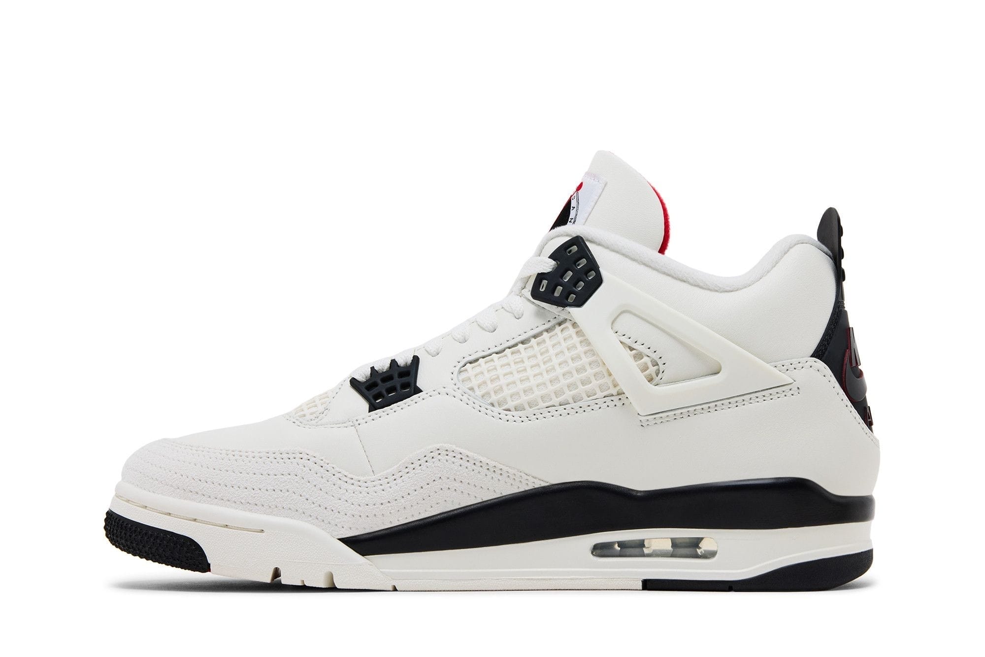 Air Jordan 4 Retro Flight Club Sail Black University Red