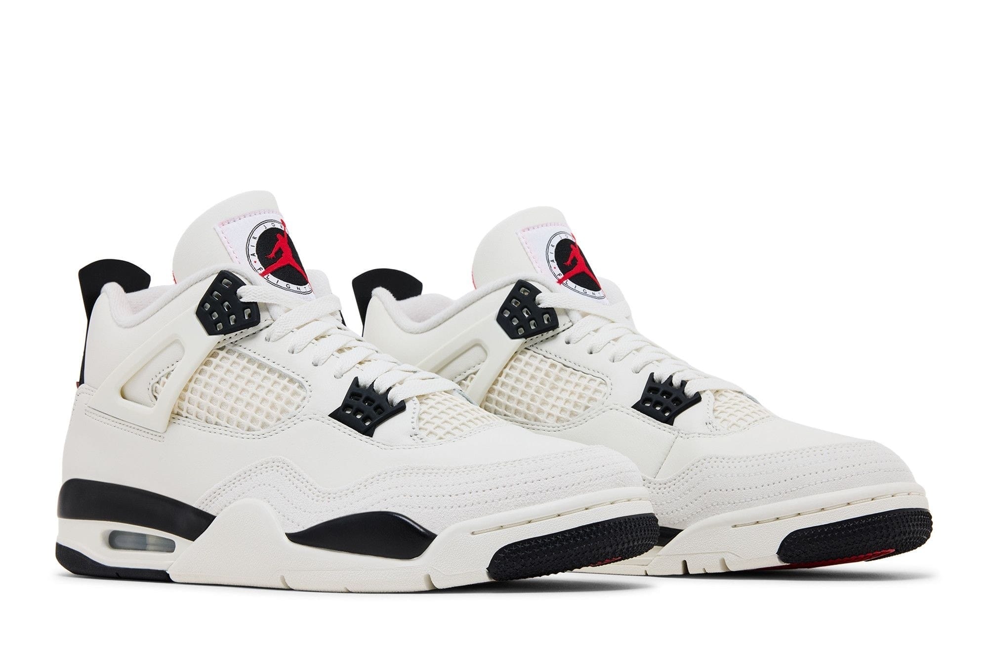 Air Jordan 4 Retro Flight Club Sail Black University Red