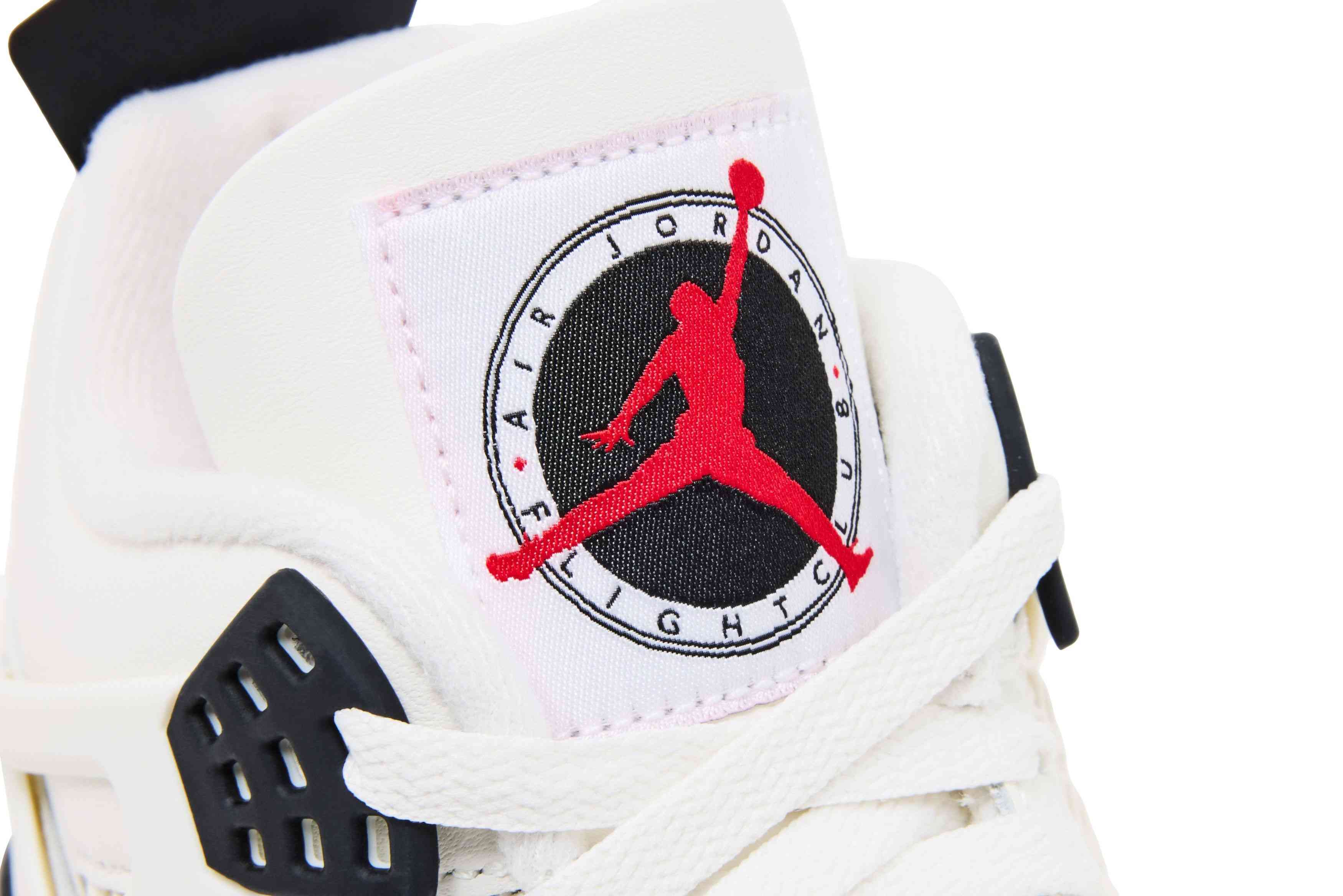 Air Jordan 4 Retro Flight Club Sail Black University Red