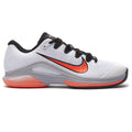 Nike Men's Vapor 12 Premium Hard Court Tennis Shoes in White/Hot Lava-Wolf Grey