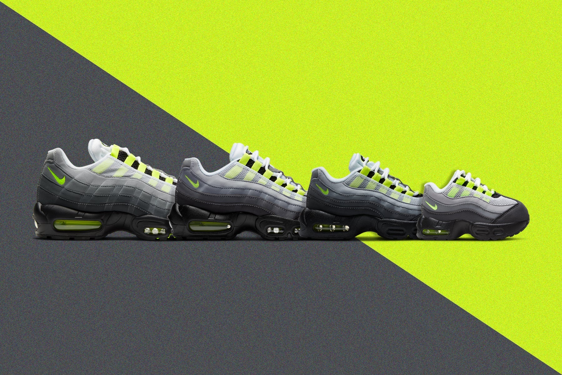 Air Max 95 OG (GS) - Black/Neon Yellow