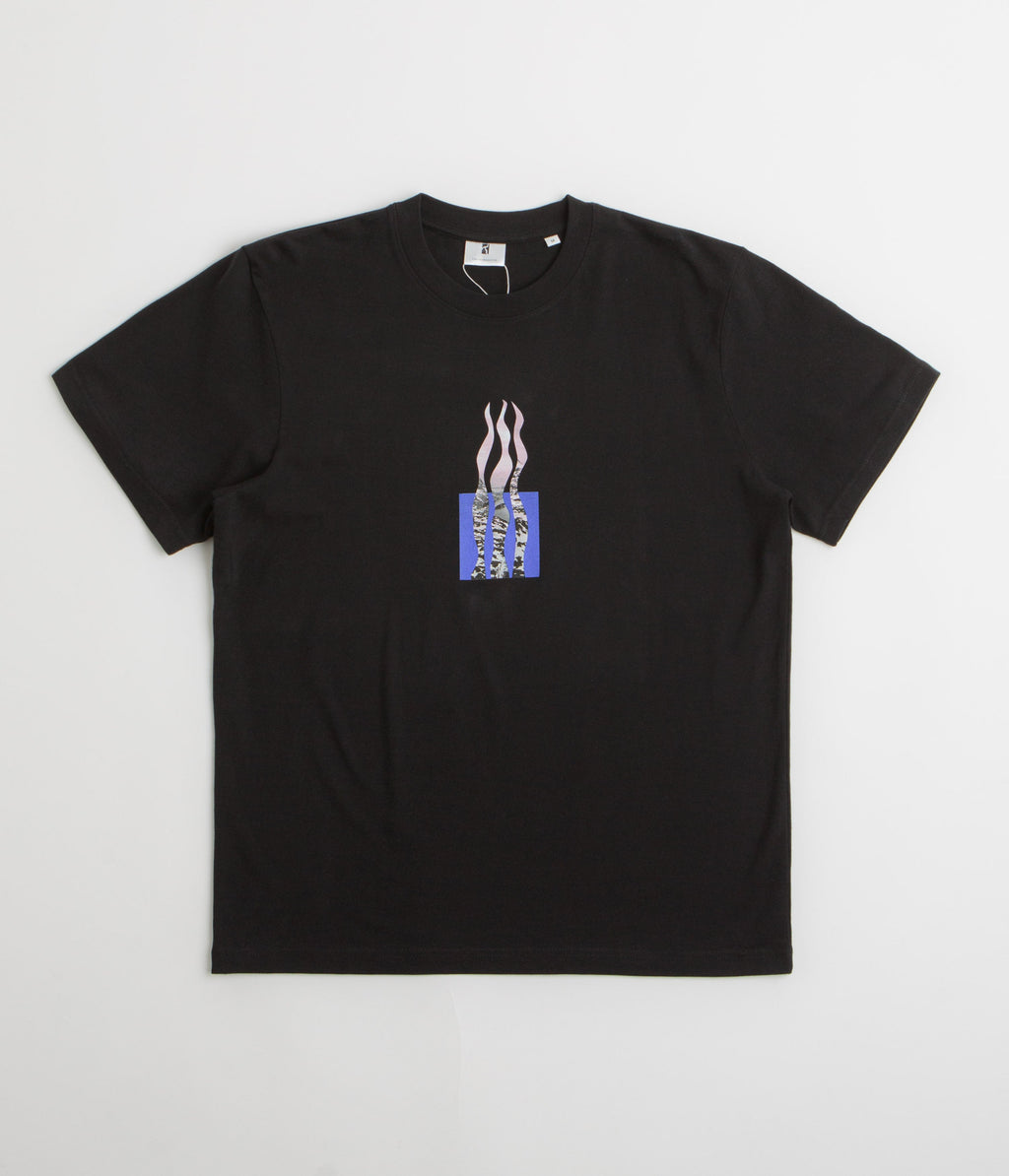 Poetic Collective Flames T-Shirt - Black