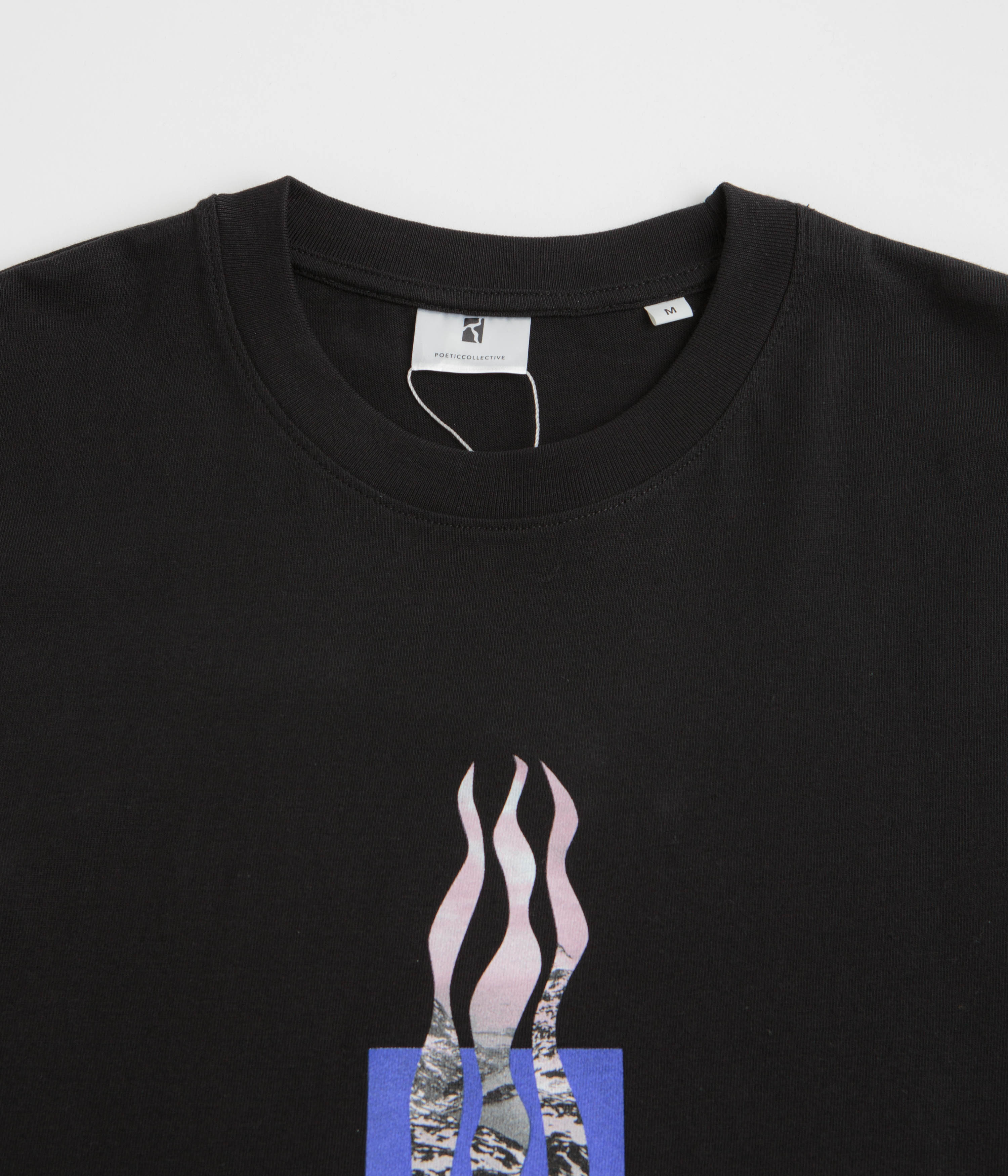 Poetic Collective Flames T-Shirt - Black