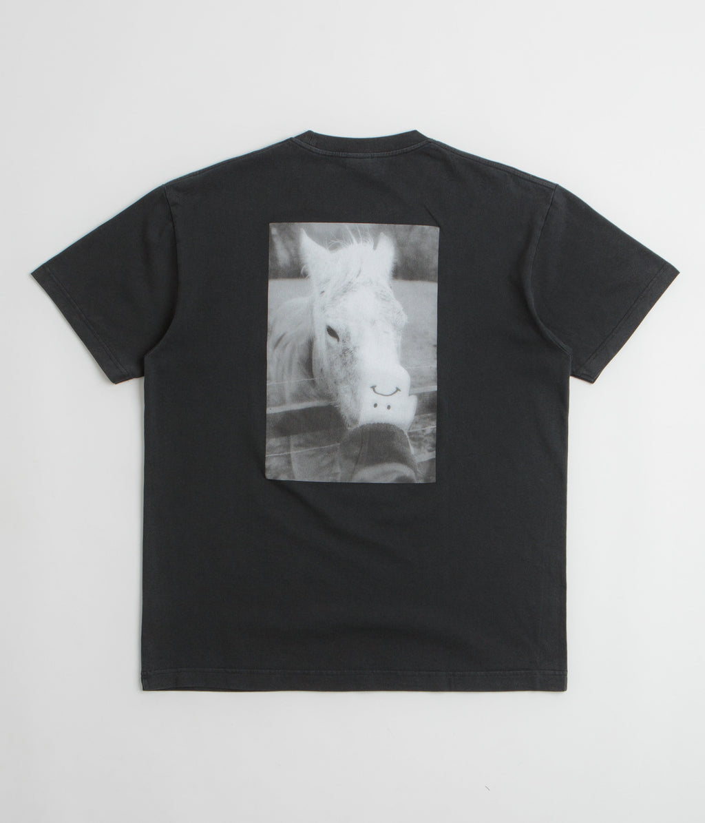 Polar Horse Hand T-Shirt - Silver Black