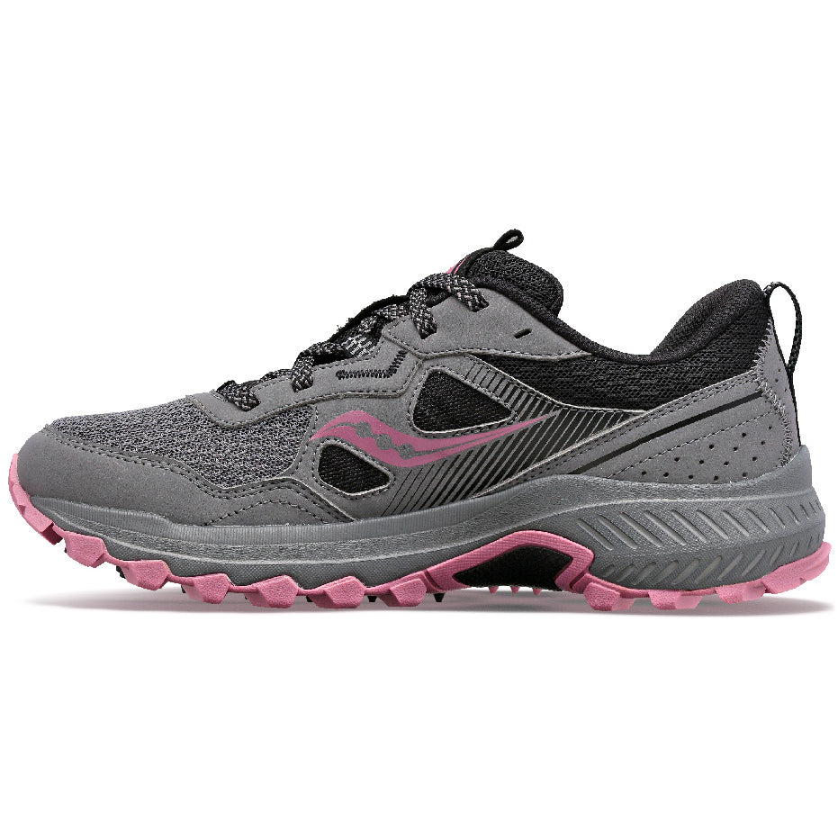 Saucony Women's Excursion TR16 Running Shoes in Charcoal/Rose (Wide)