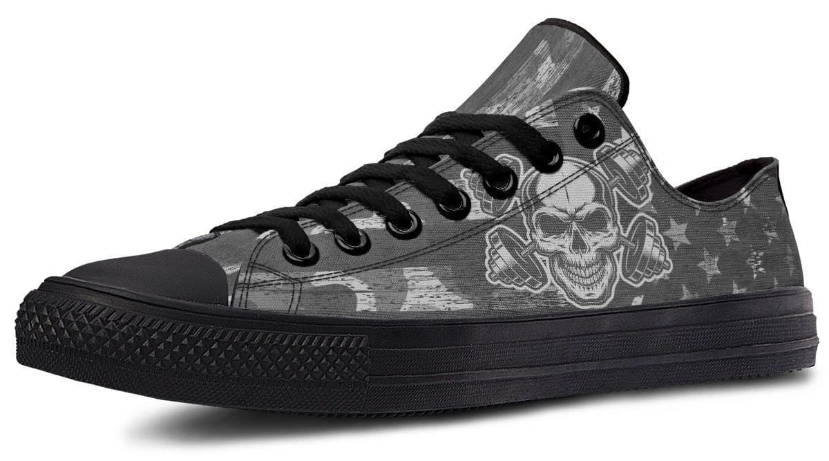 Cross Bumbbell Skull Lowtop Sneaker