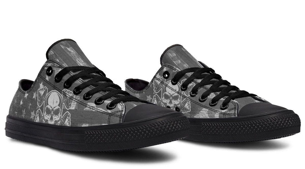 Cross Bumbbell Skull Lowtop Sneaker