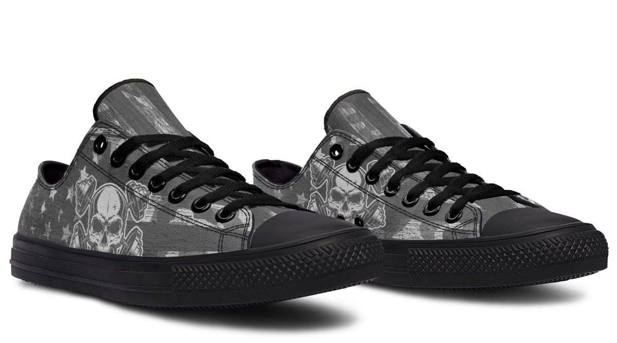 Cross Bumbbell Skull Lowtop Sneaker