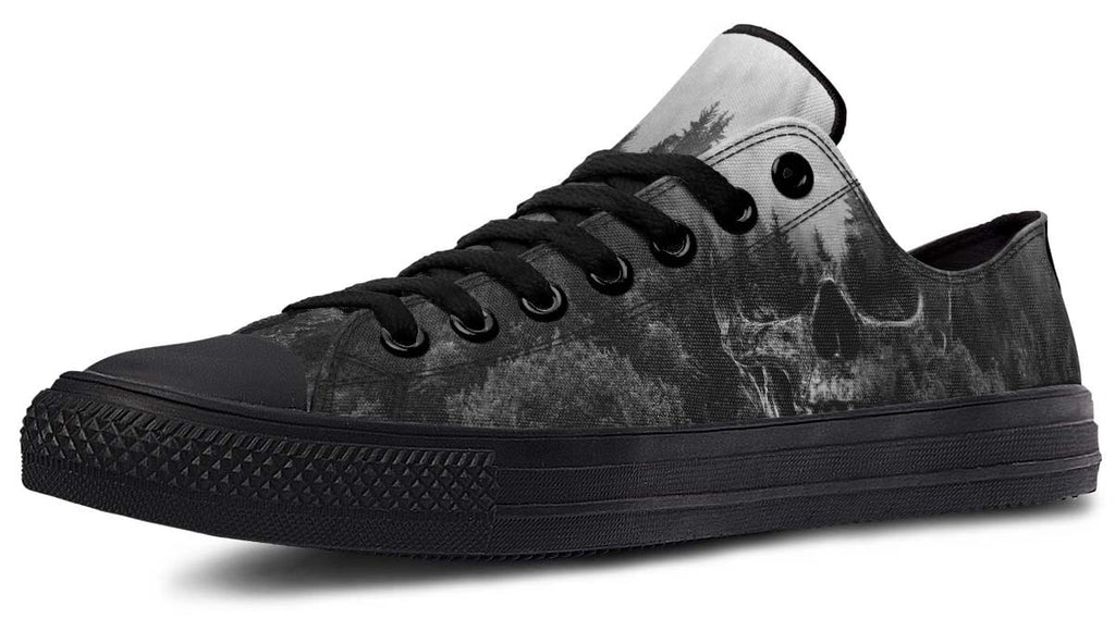 Dead Forest Pattern Black Lowtop Sneaker