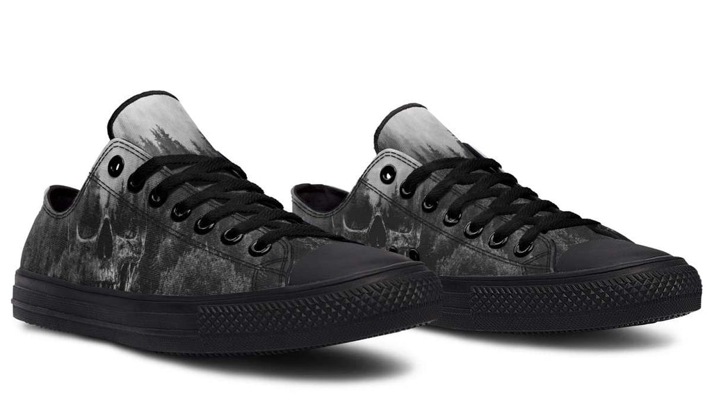 Dead Forest Pattern Black Lowtop Sneaker