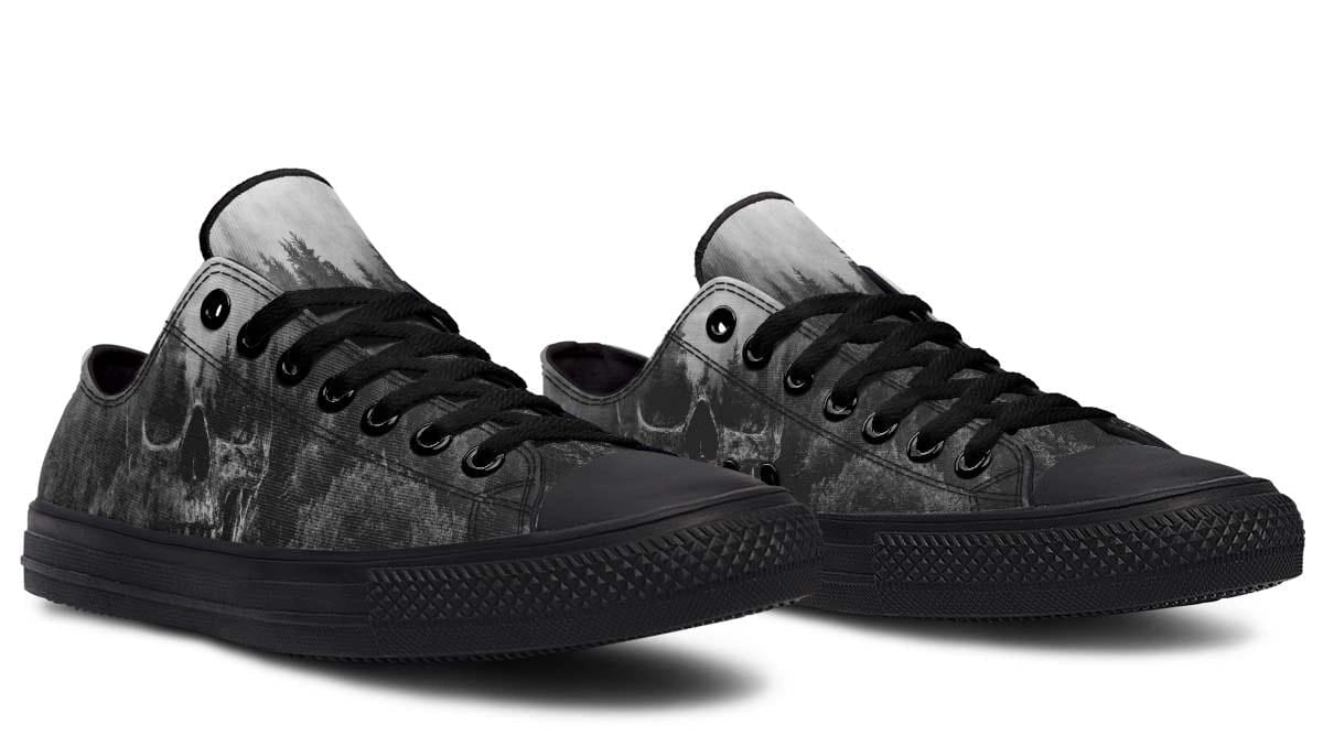 Dead Forest Pattern Black Lowtop Sneaker