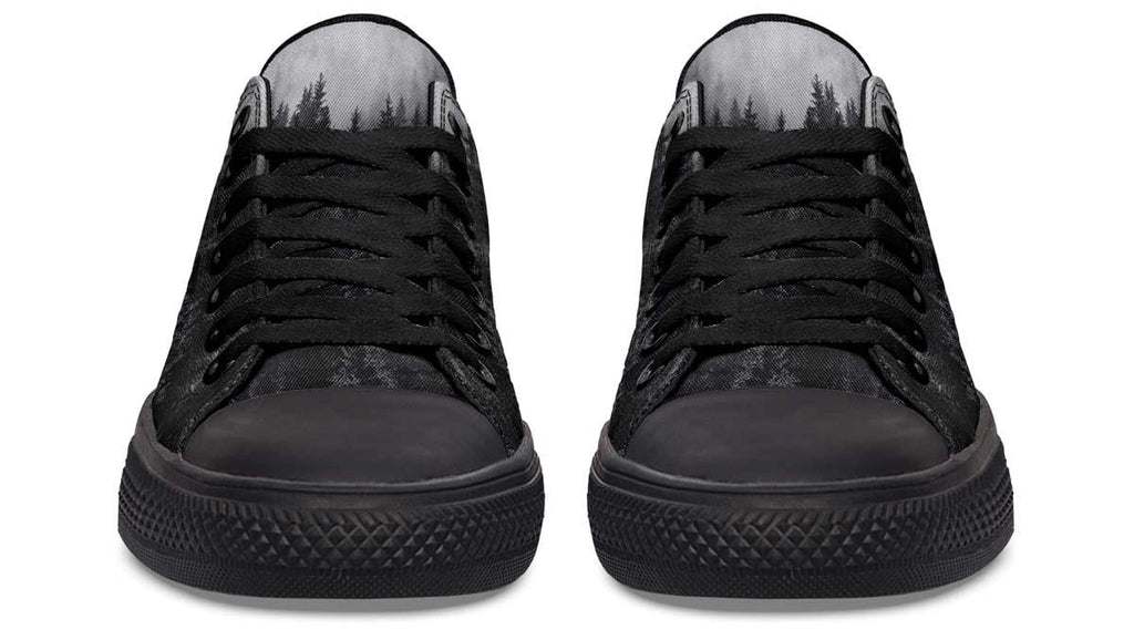 Dead Forest Pattern Black Lowtop Sneaker