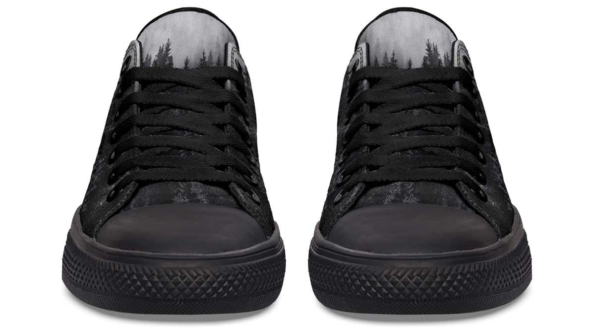 Dead Forest Pattern Black Lowtop Sneaker