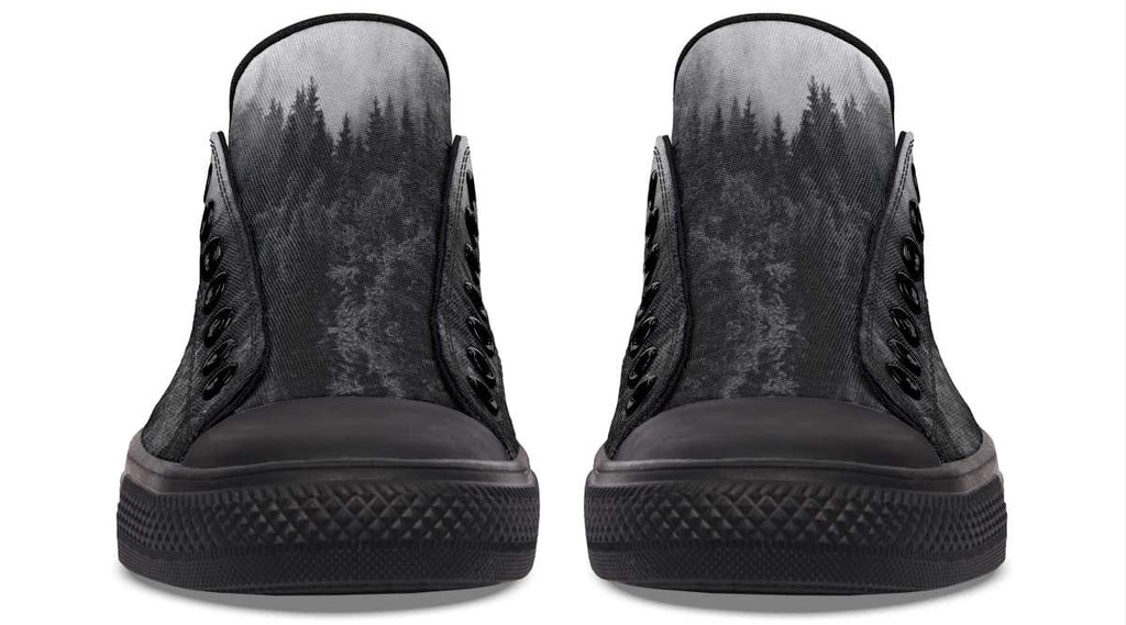 Dead Forest Pattern Black Lowtop Sneaker