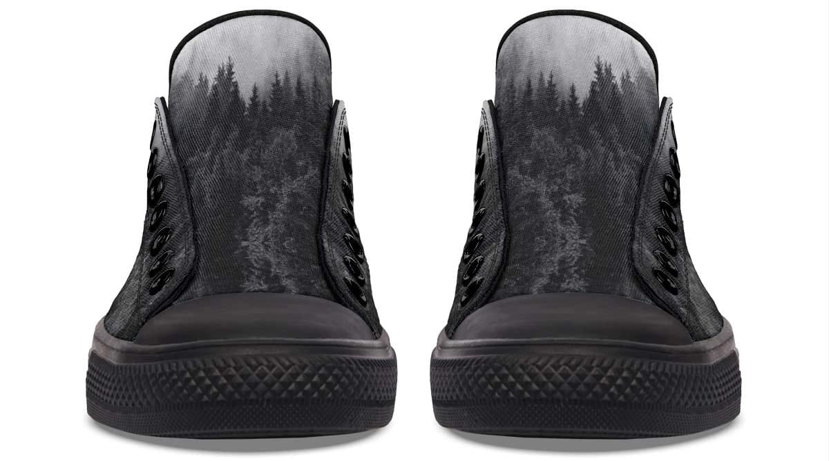Dead Forest Pattern Black Lowtop Sneaker