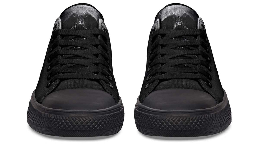Just a Skull Black Lowtop Sneaker