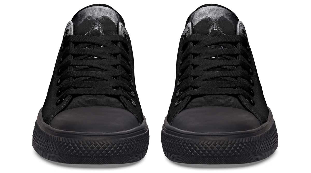 Just a Skull Black Lowtop Sneaker