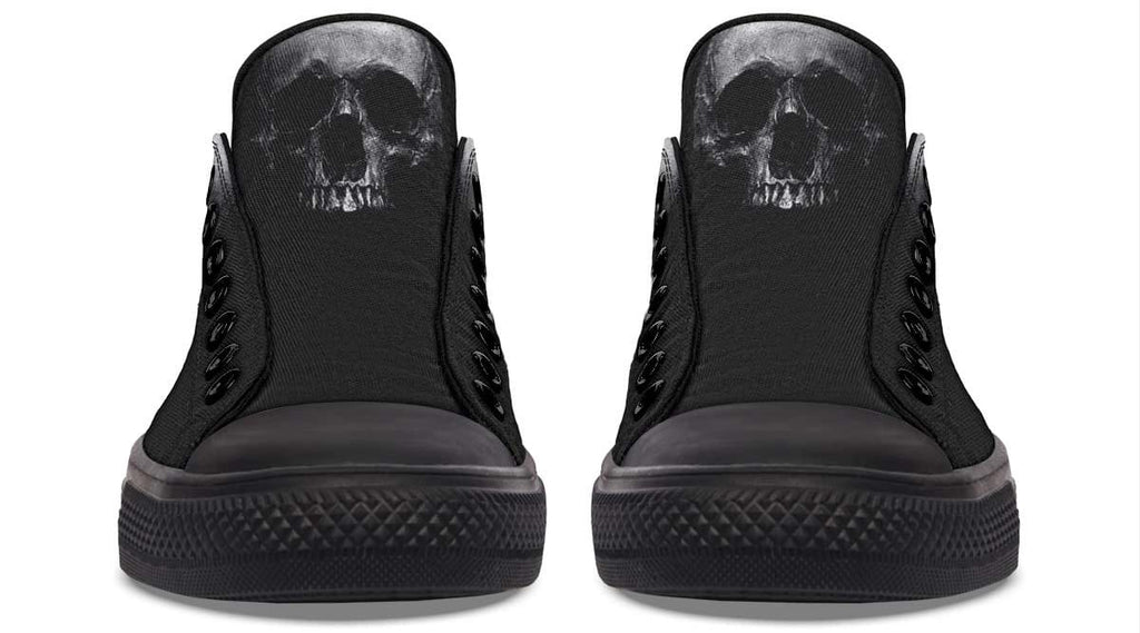 Just a Skull Black Lowtop Sneaker
