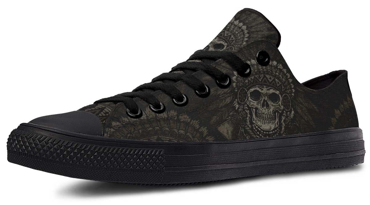American Native Skull Art Lowtop Sneaker