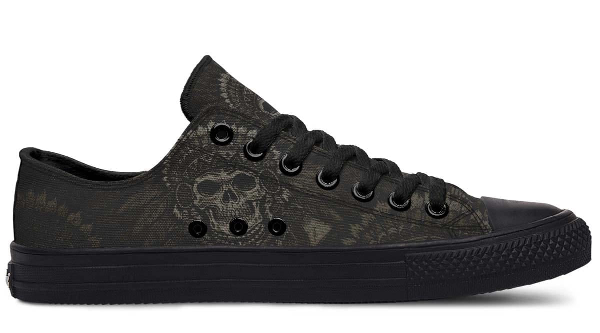 American Native Skull Art Lowtop Sneaker