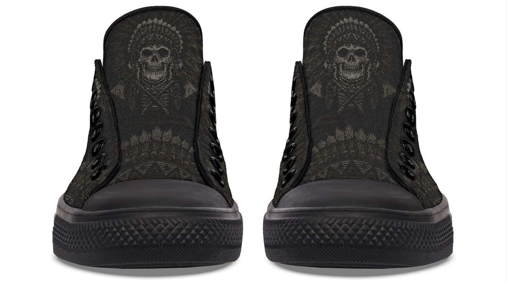 American Native Skull Art Lowtop Sneaker