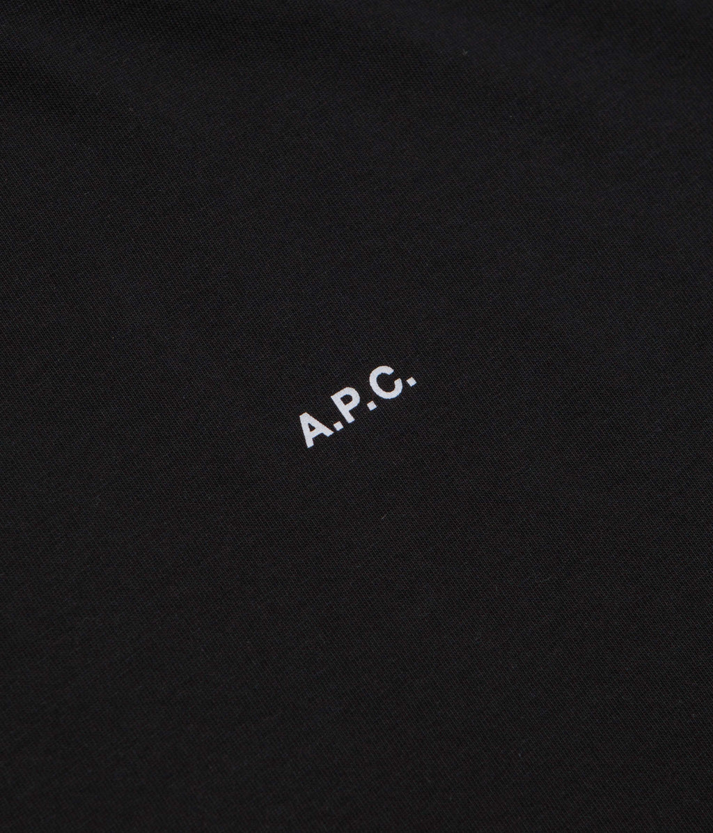 A.P.C. Boxy Micro Logo T-Shirt - Black / White