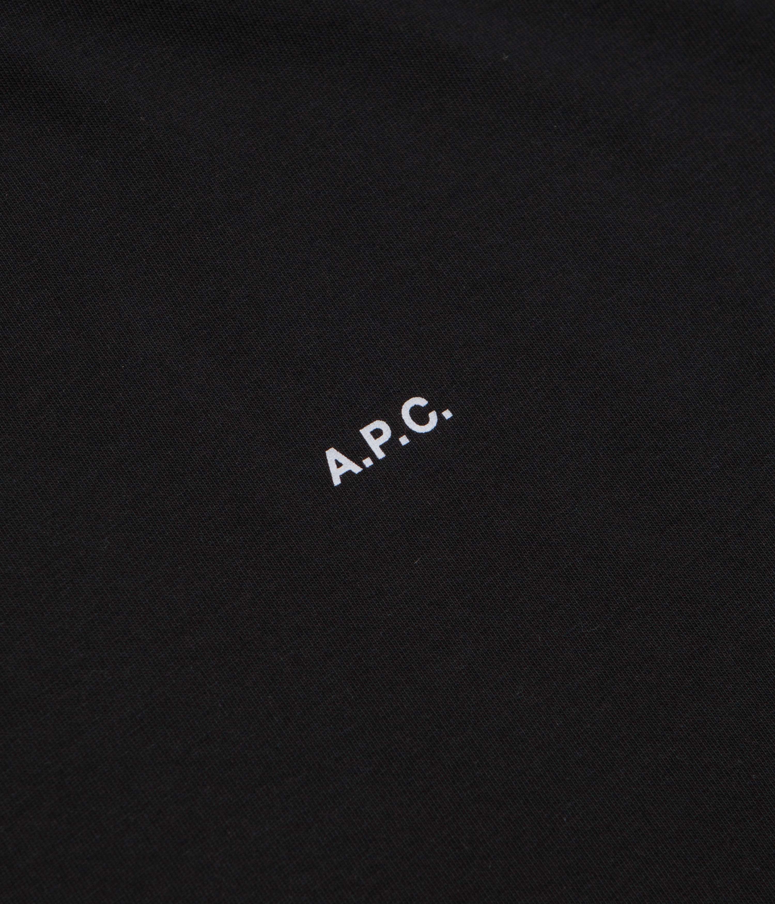 A.P.C. Boxy Micro Logo T-Shirt - Black / White