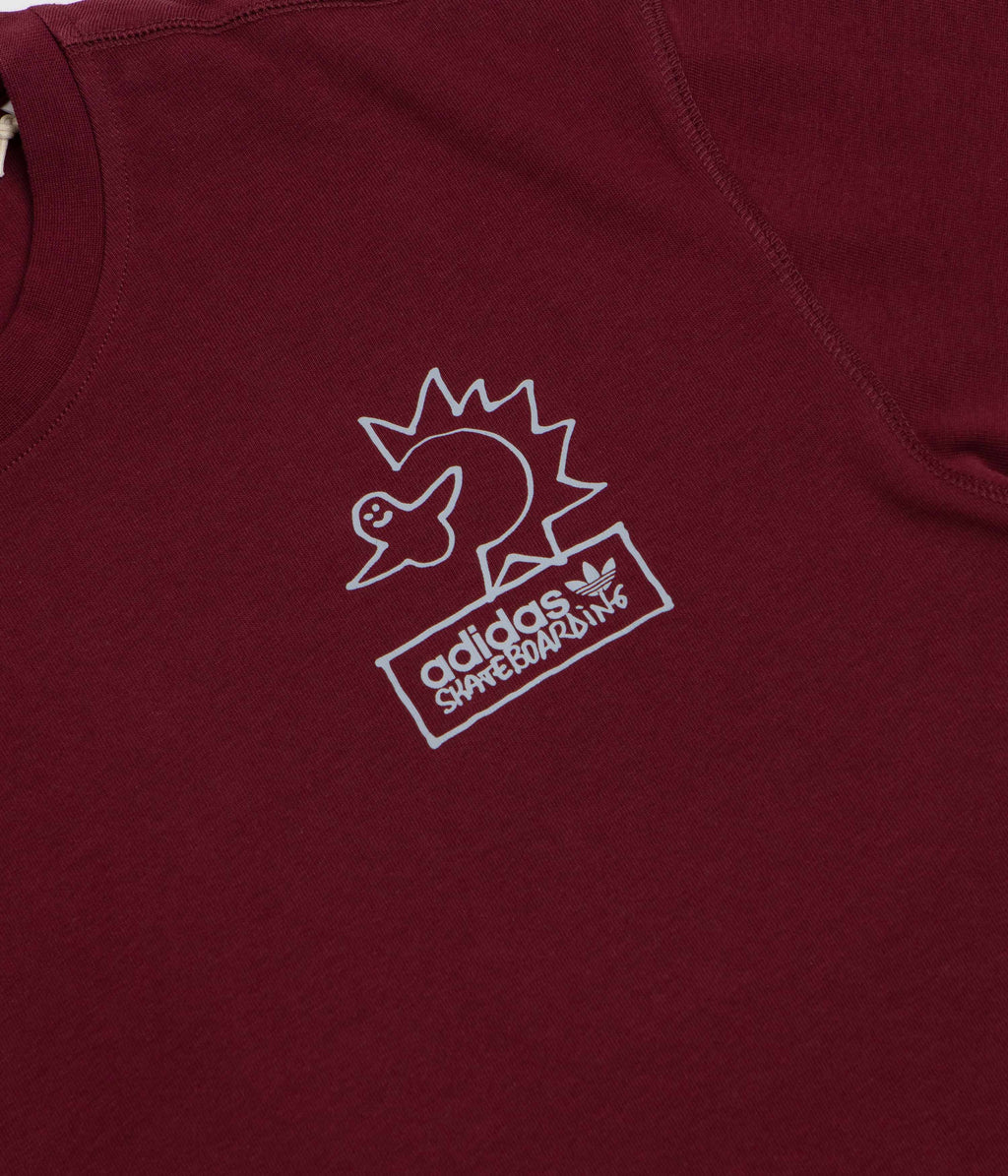 Adidas Gonz NA T-Shirt - Shadow Red / Halo Silver