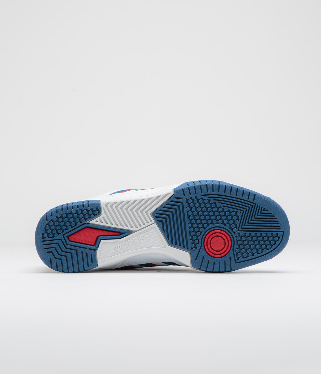 Adidas Tekkira Cup Shoes - FTWR White / Dusky Petrol / Better Scarlet