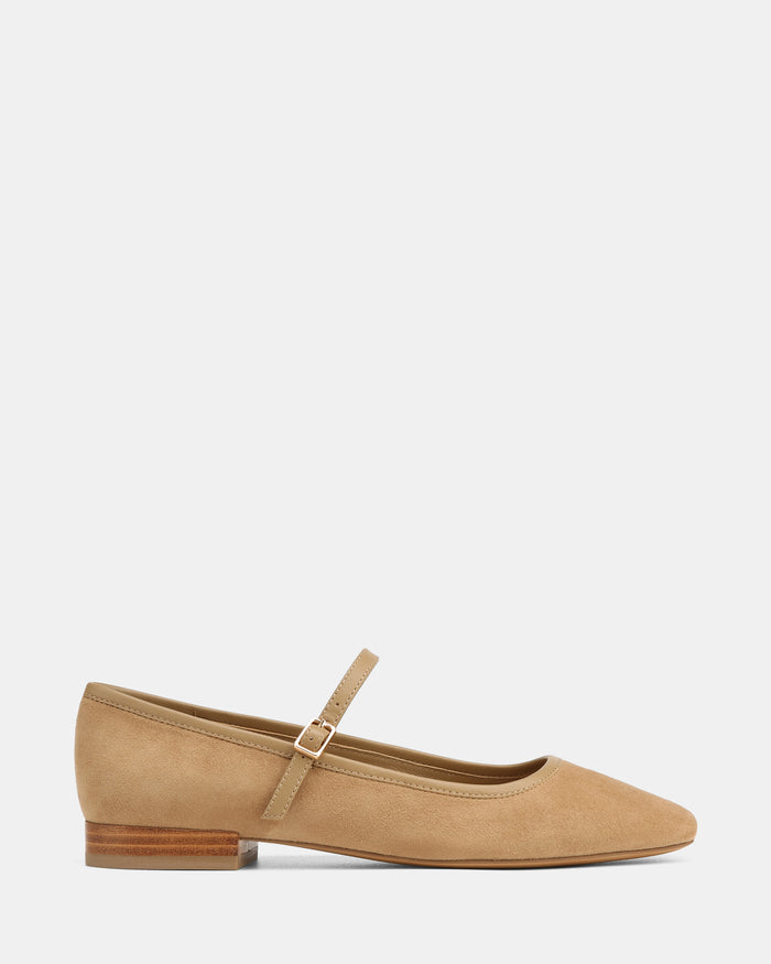 Aimee Fawn Suede Leather Mary Jane