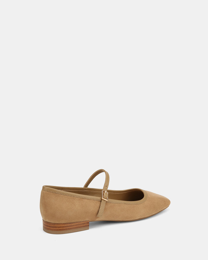 Aimee Fawn Suede Leather Mary Jane