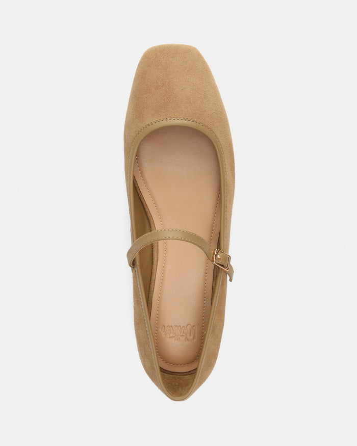 Aimee Fawn Suede Leather Mary Jane