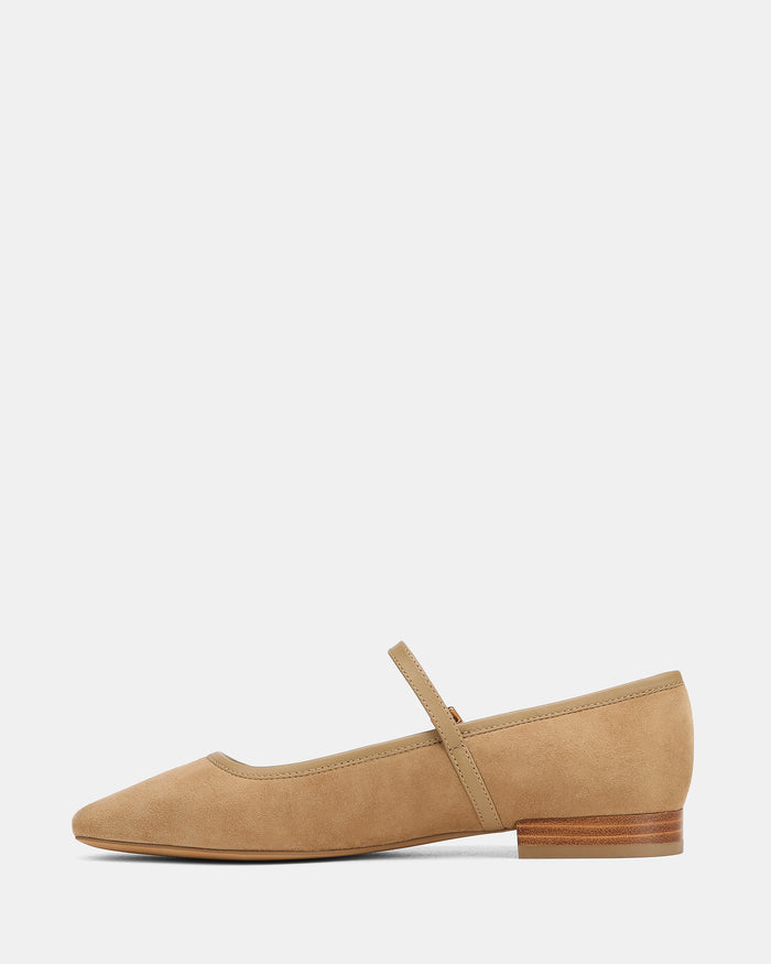Aimee Fawn Suede Leather Mary Jane