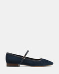 Aimee Navy Suede Leather Mary Jane
