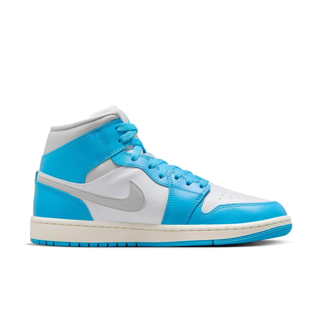 Air Jordan 1 Mid "Sky Dark Powder Blue White Sail Neutral Grey" - Women's