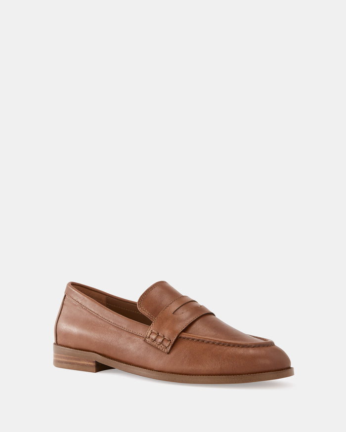 Alexandra Burnt Almond Leather Loafer
