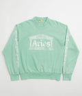 Aries Aged Ancient Column Crewneck Sweatshirt - Aqua