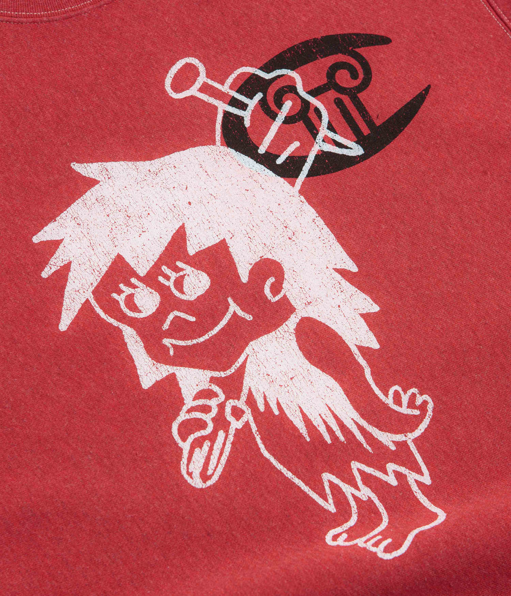 Champion x Aries Worry Crewneck Sweatshirt - Red