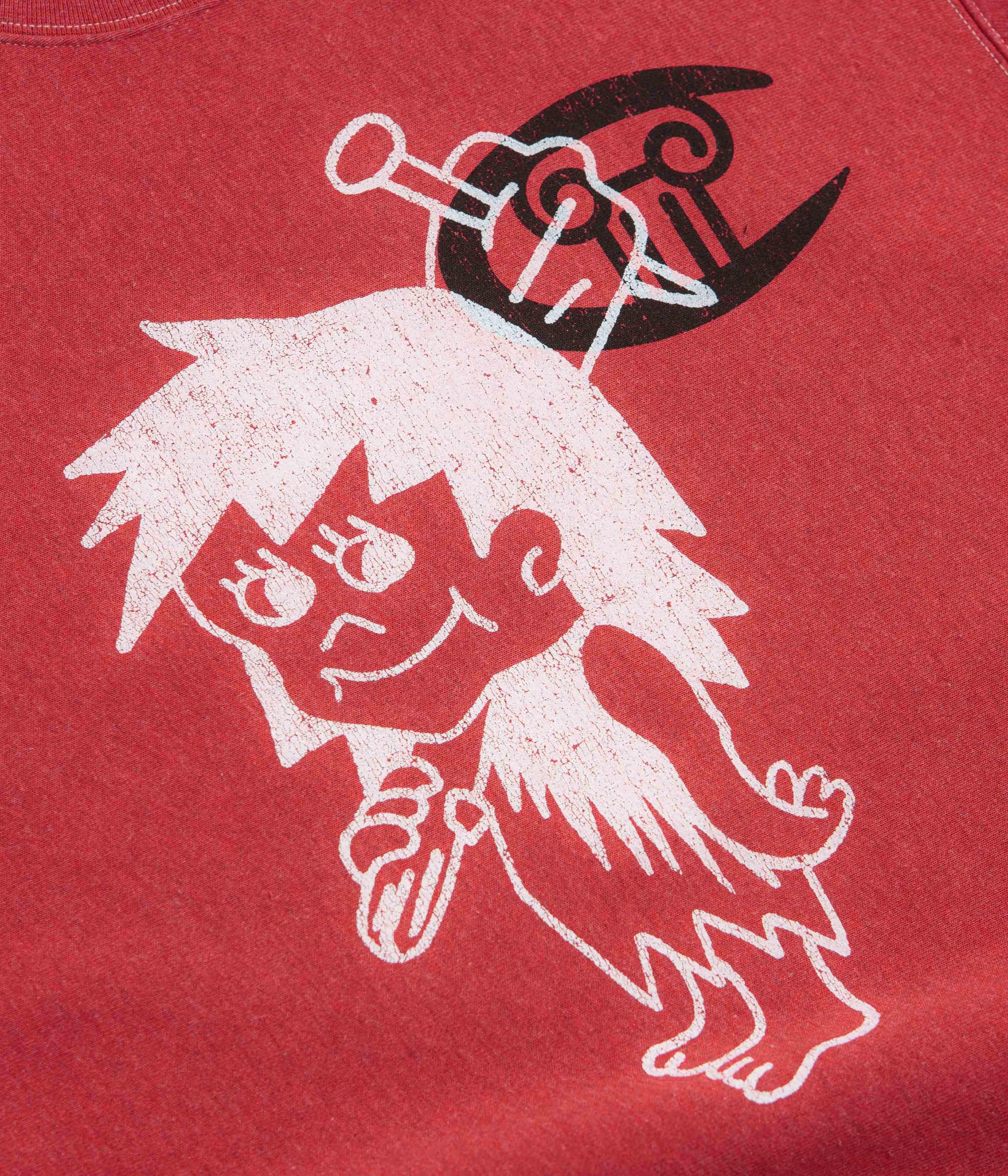 Champion x Aries Worry Crewneck Sweatshirt - Red