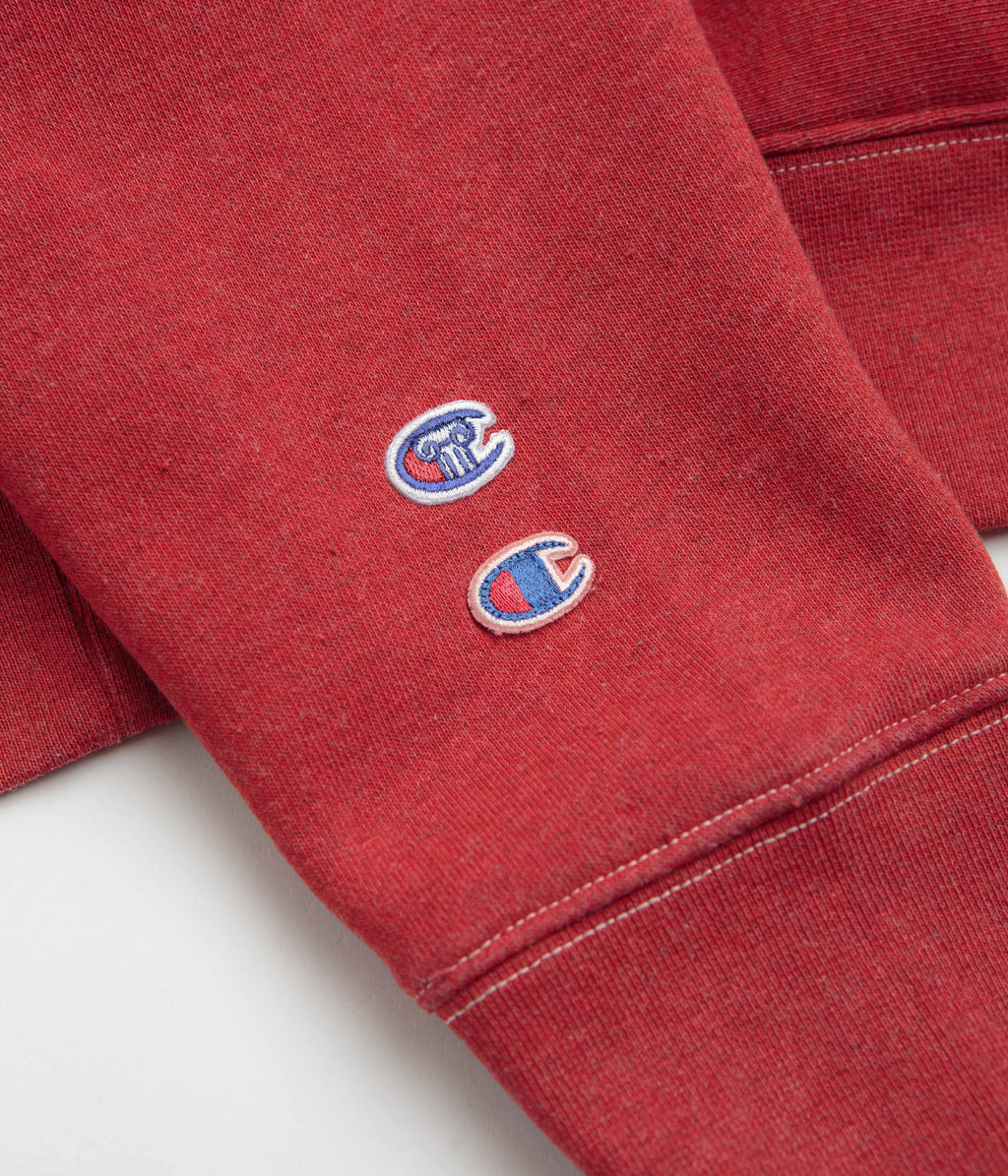Champion x Aries Worry Crewneck Sweatshirt - Red