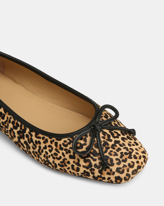 Armenia Leopard Print Leather Ballet Flats