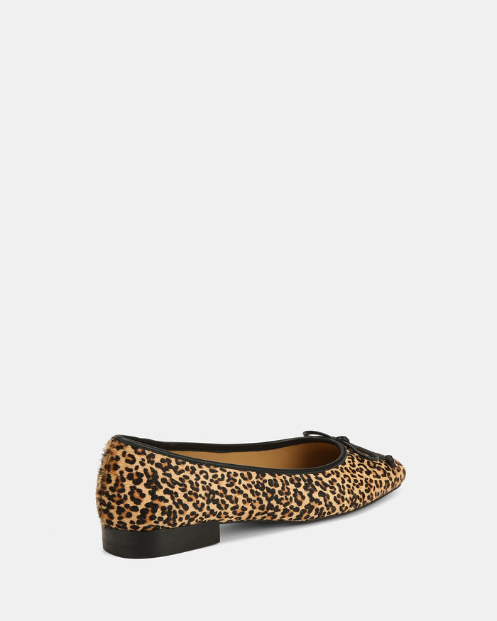 Armenia Leopard Print Leather Ballet Flats