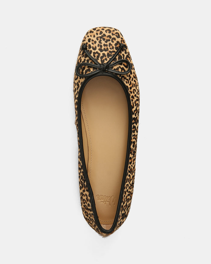 Armenia Leopard Print Leather Ballet Flats
