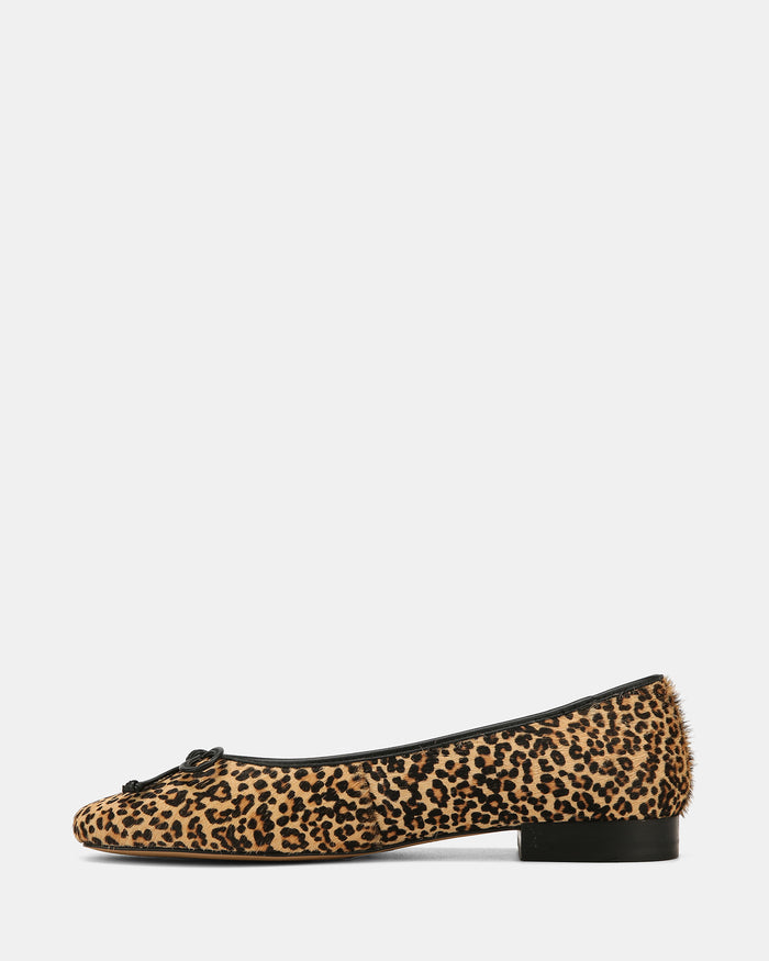 Armenia Leopard Print Leather Ballet Flats