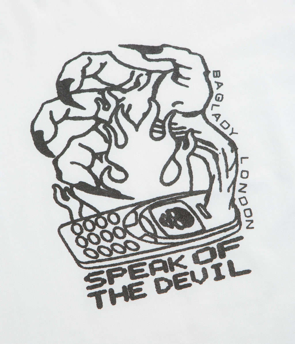 Baglady x DDF Speak Of The Devil T-Shirt - White