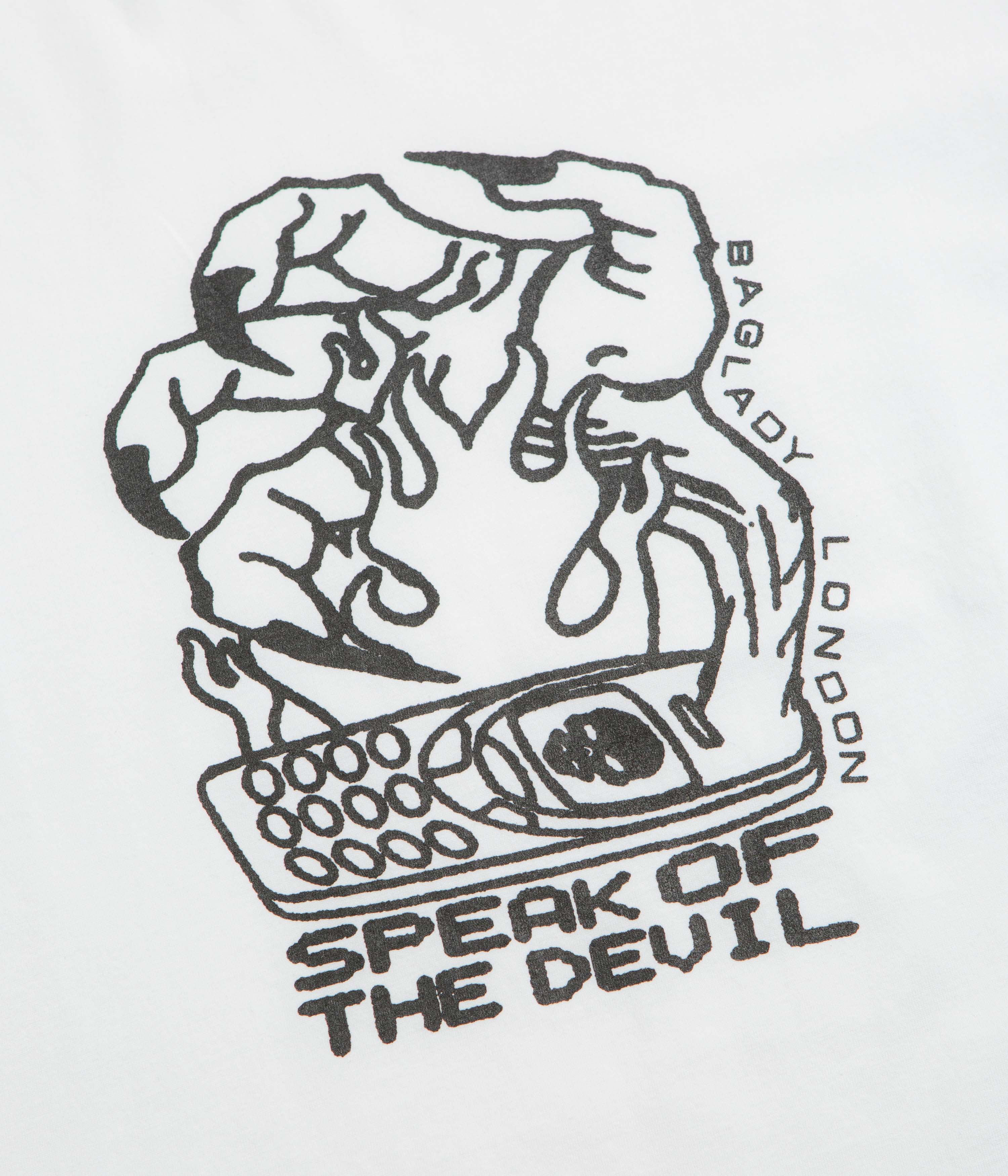 Baglady x DDF Speak Of The Devil T-Shirt - White