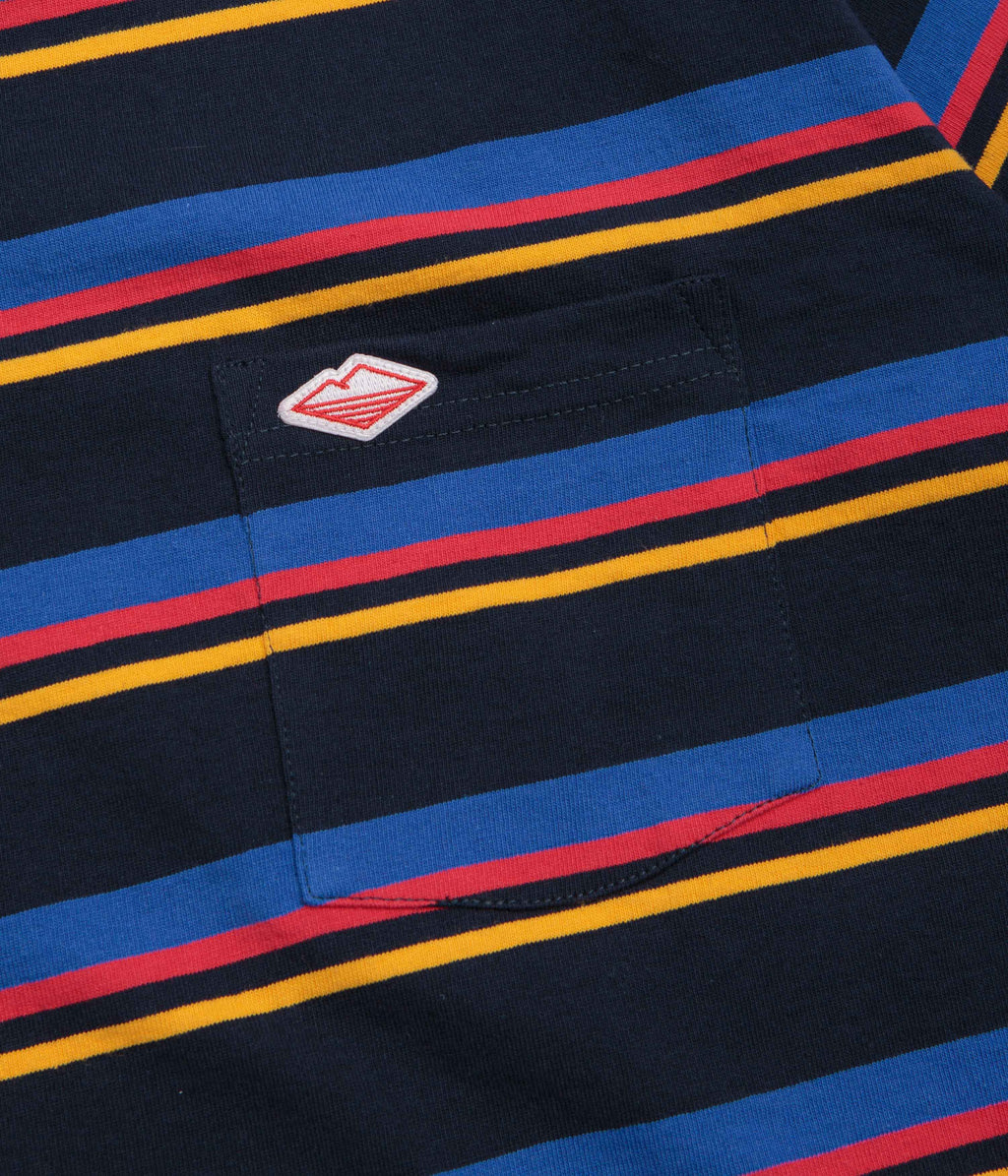 Battenwear Pocket Rugby T-Shirt - Multi Stripe