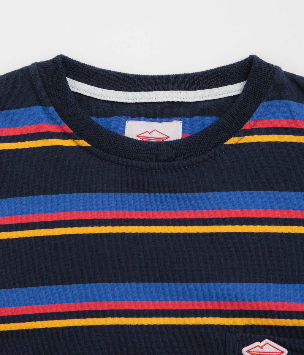 Battenwear Pocket Rugby T-Shirt - Multi Stripe