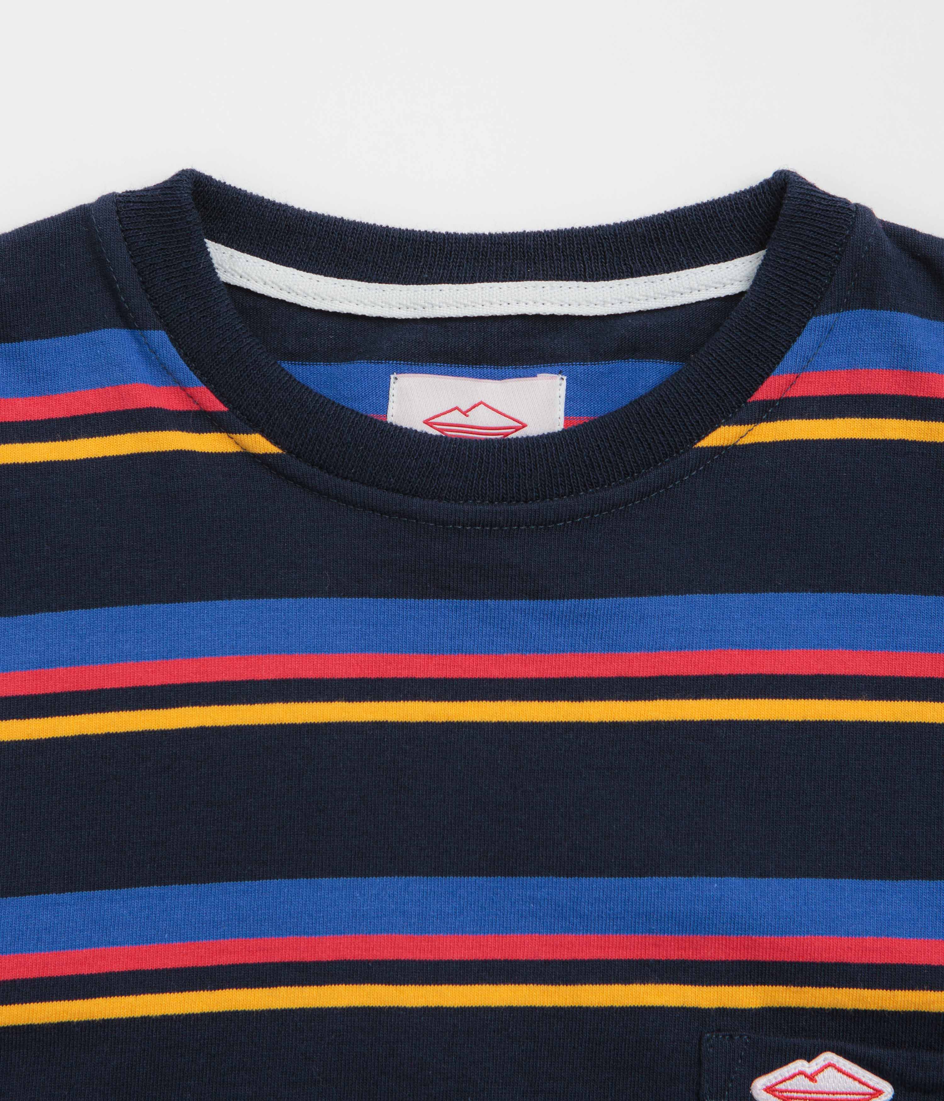 Battenwear Pocket Rugby T-Shirt - Multi Stripe